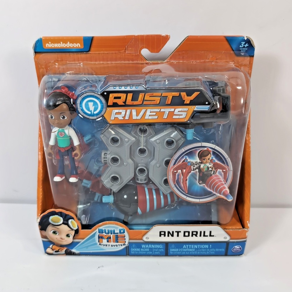 Nickelodeon Rusty Rivets Build Me Ant Drill with Ruby Action Figure. New in Pack